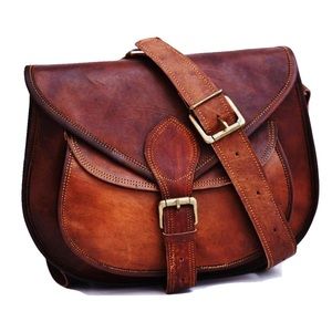 Satchel & Fable Crossbody Bag NEW Beautiful Soft Leather